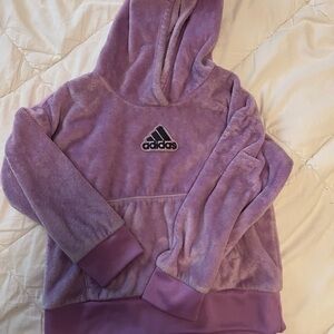 Adidas Lavender Fleece Hoodie